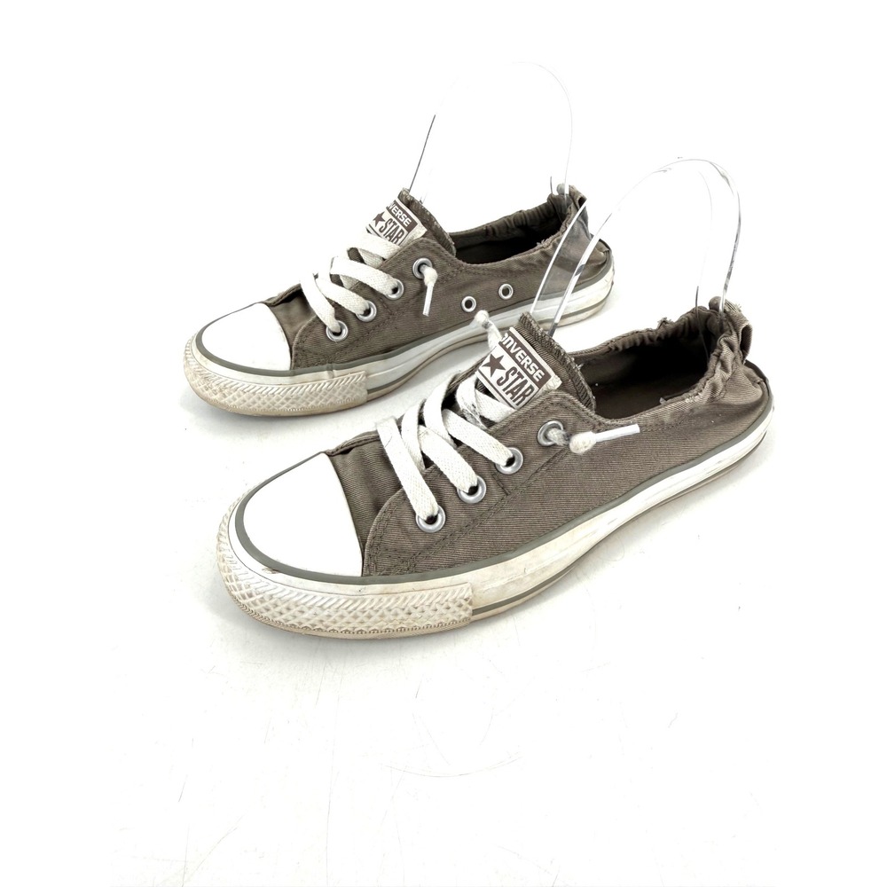 Converse Shoreline Slip On‎ Women Size 5 Gray Canvas Low Top Gorpcore Casual